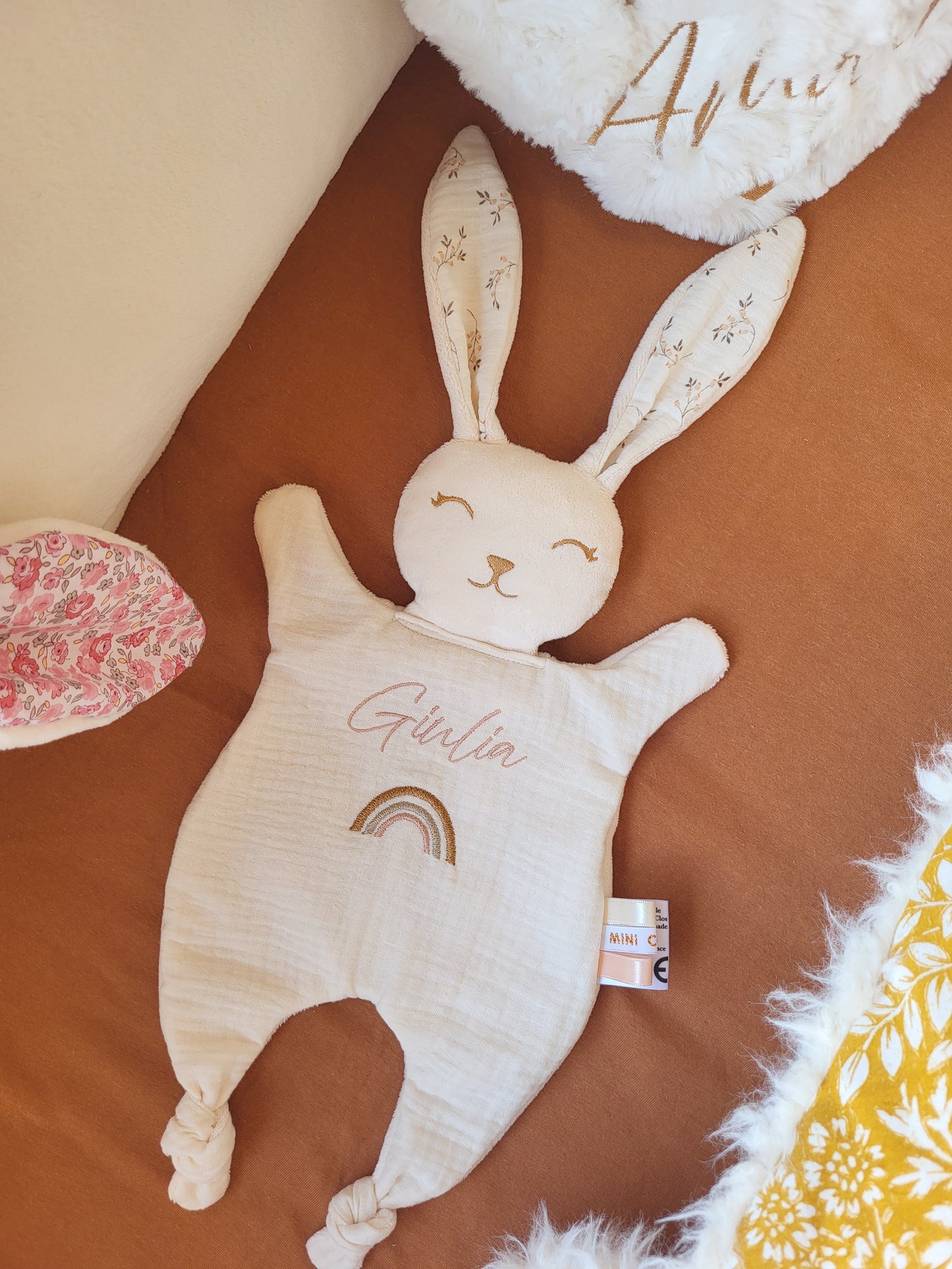 Grand doudou lapin DOUBLE GAZE
