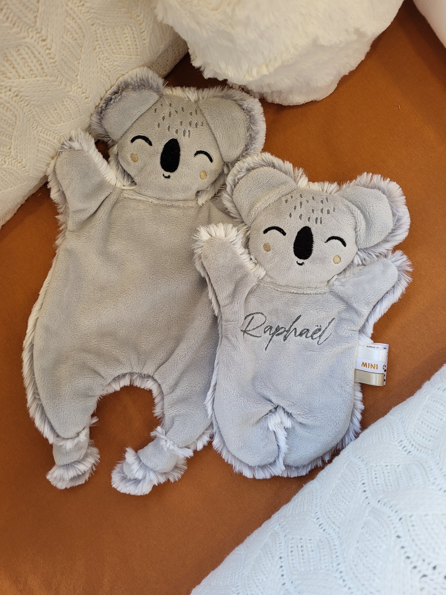 Mini doudou KOALA gris