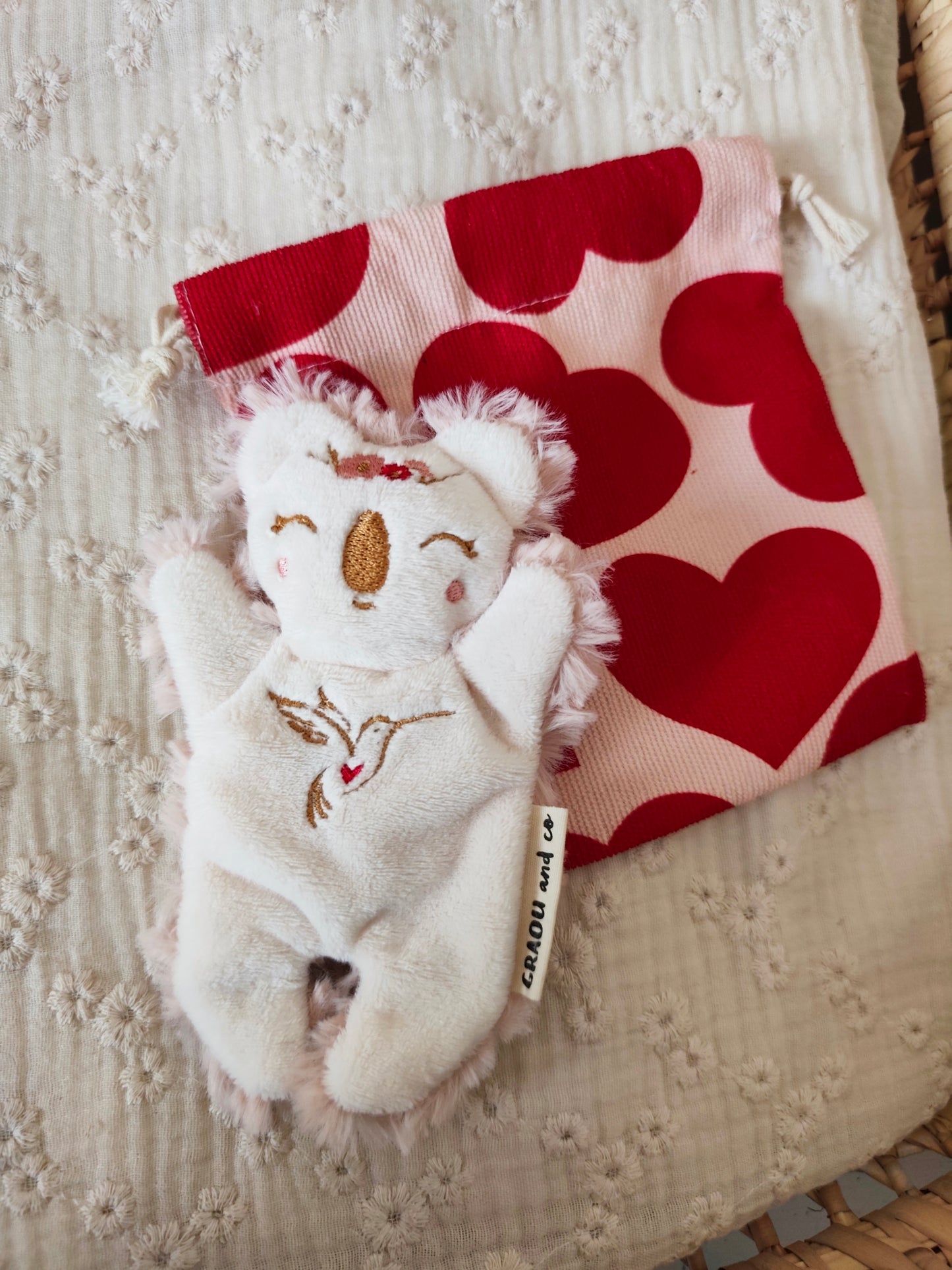 Doudou RECONFORT mini koala colibri