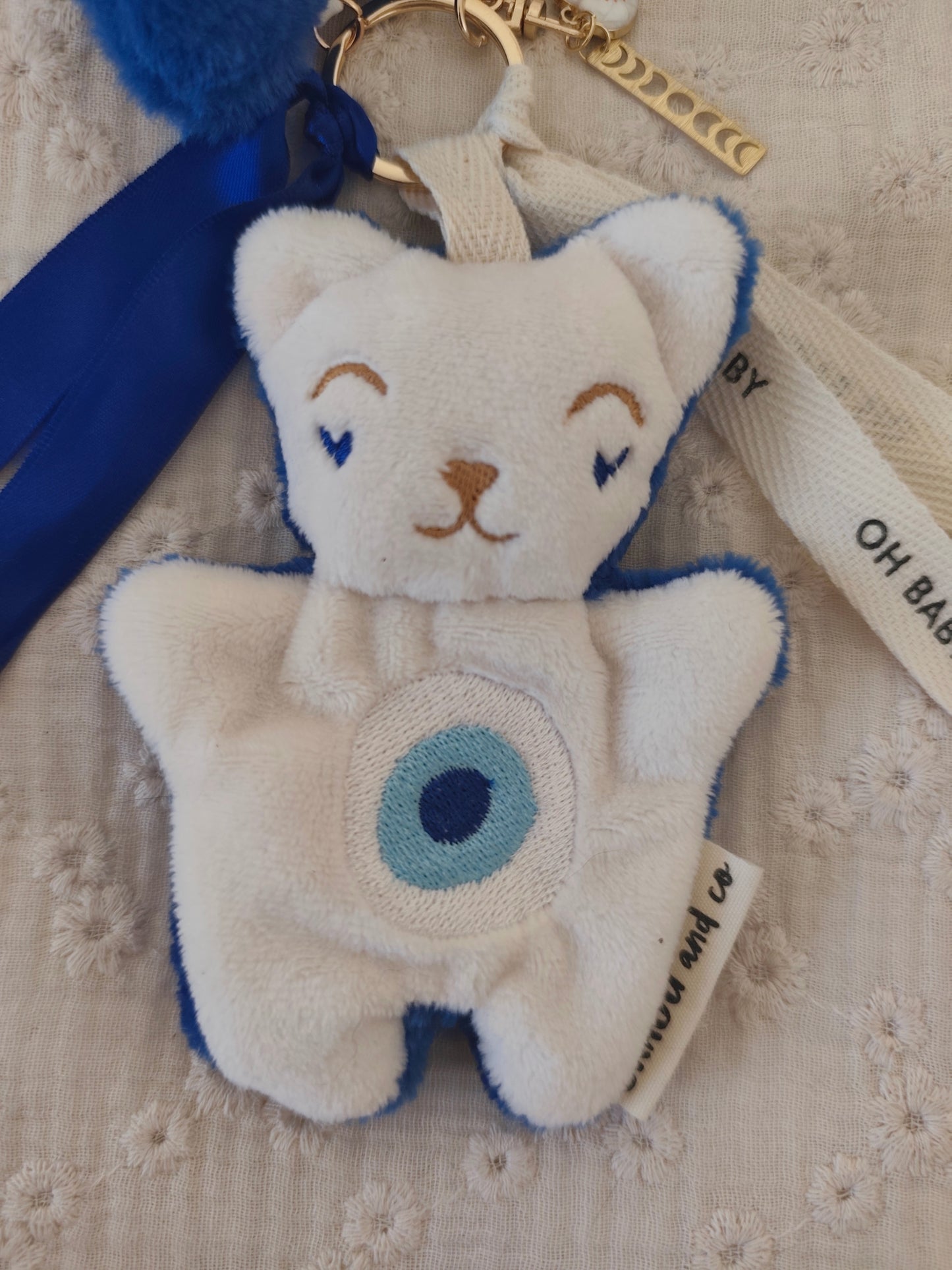 GRI-GRI porte clé chat OEIL NAZAR