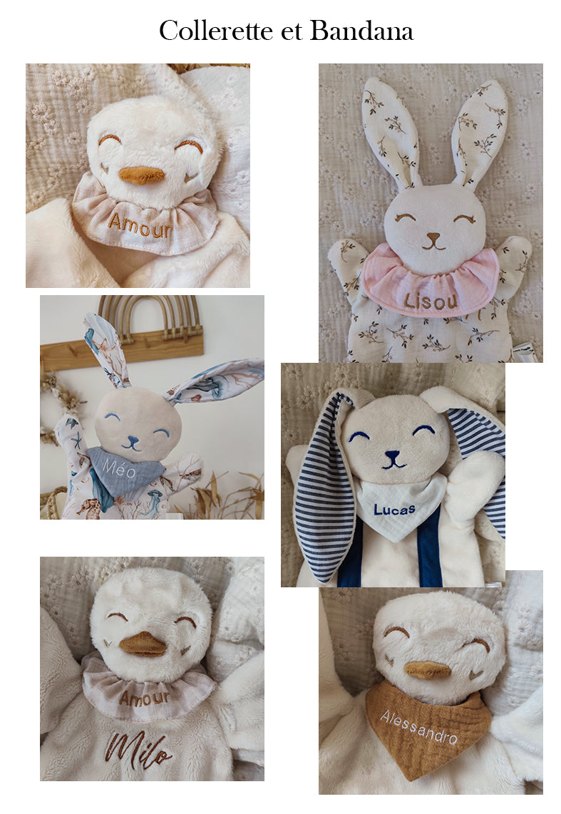 Mini doudou lapin MER
