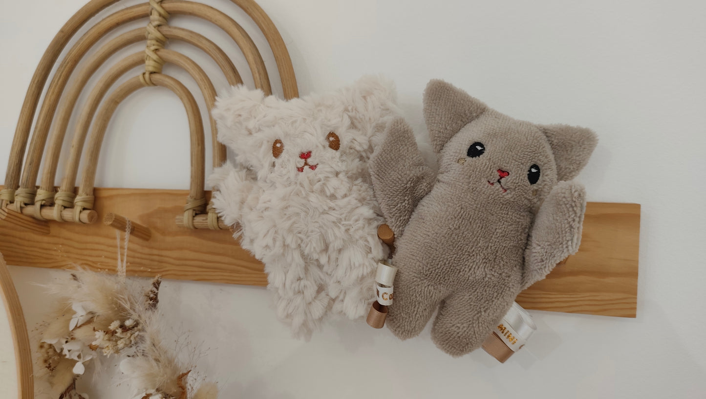 Peluche KAWAII chauve souris marron