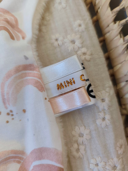 Mini doudou lapin ARC EN CIEL