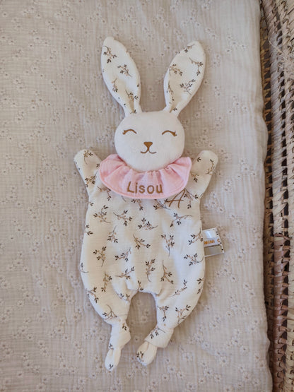 Grand doudou lapin DOUBLE GAZE