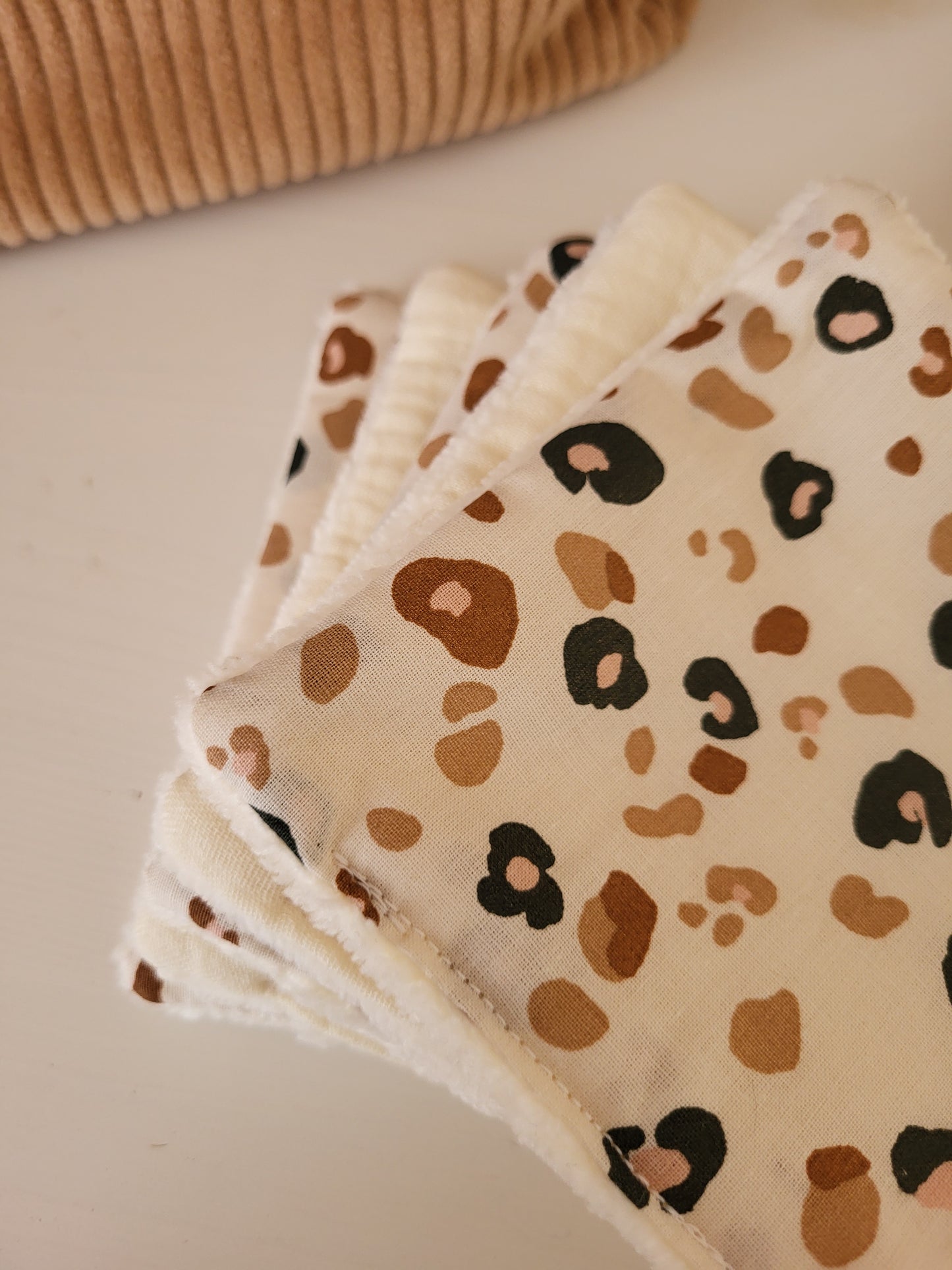 lot de 5 lingettes LEOPARD