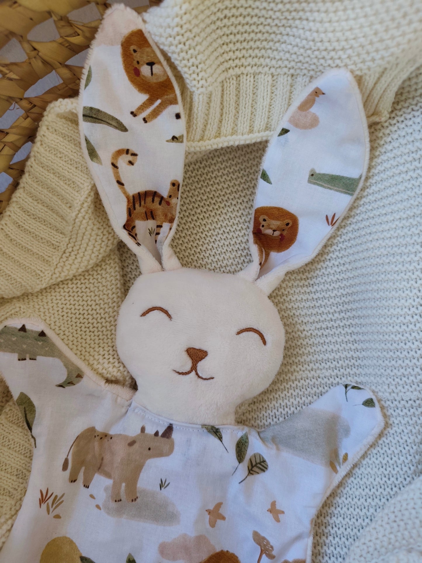 Grand doudou lapin SAVANE