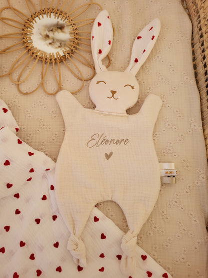 Grand doudou lapin DOUBLE GAZE