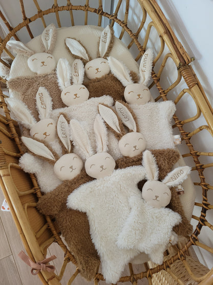 Doudou fourrure lapin