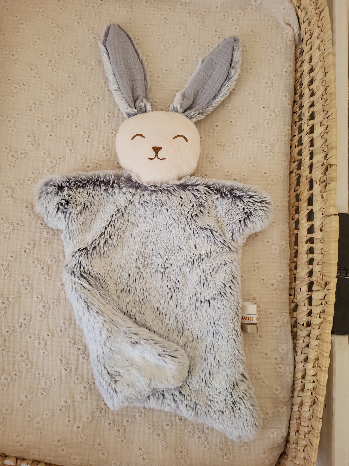 Doudou fourrure lapin