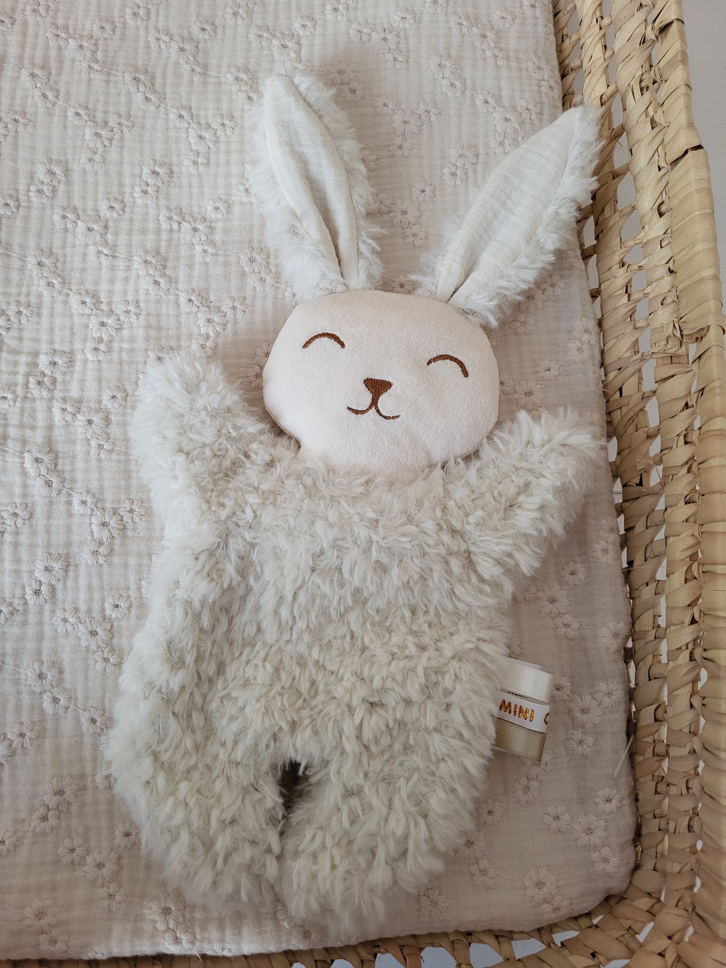 Mini doudou fourrure lapin
