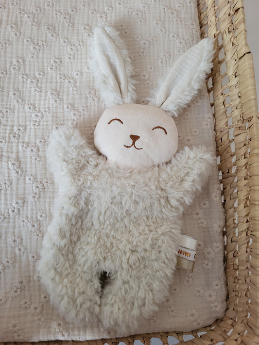 Mini doudou fourrure lapin