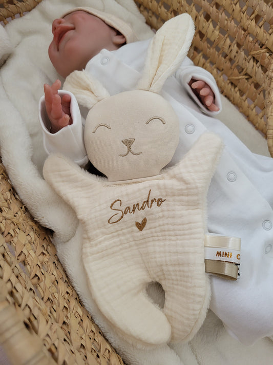 Mini doudou lapin DOUBLE GAZE