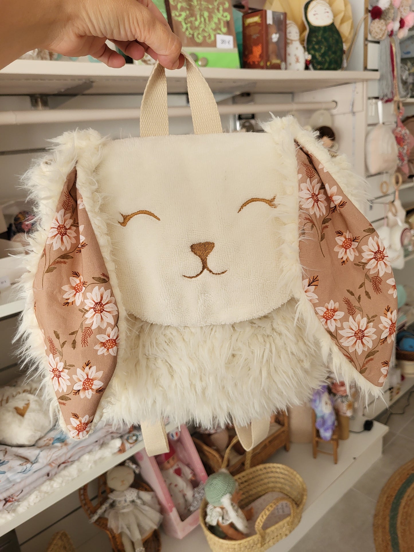 Sac à dos LAPINOU PERSONNALISE pour école maternelle ou nounou