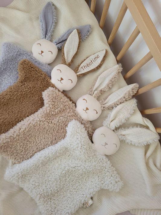Doudou fourrure lapin