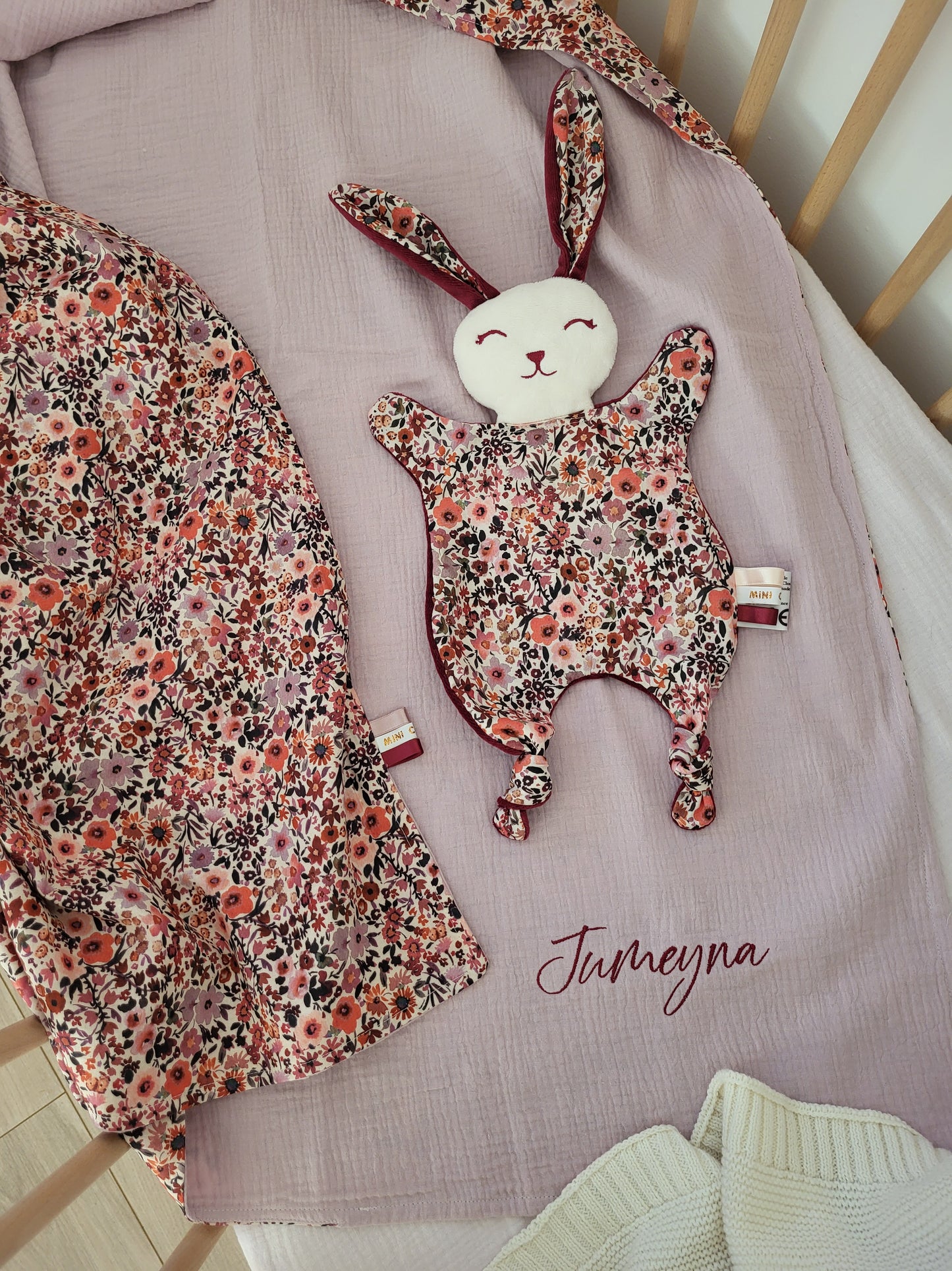 Grand doudou lapin POPPY