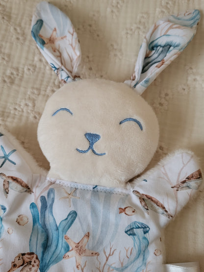 Mini doudou lapin MER