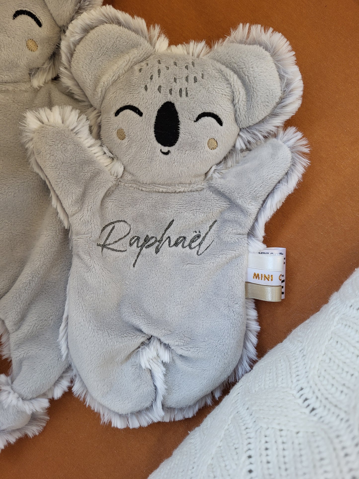 Mini doudou KOALA gris