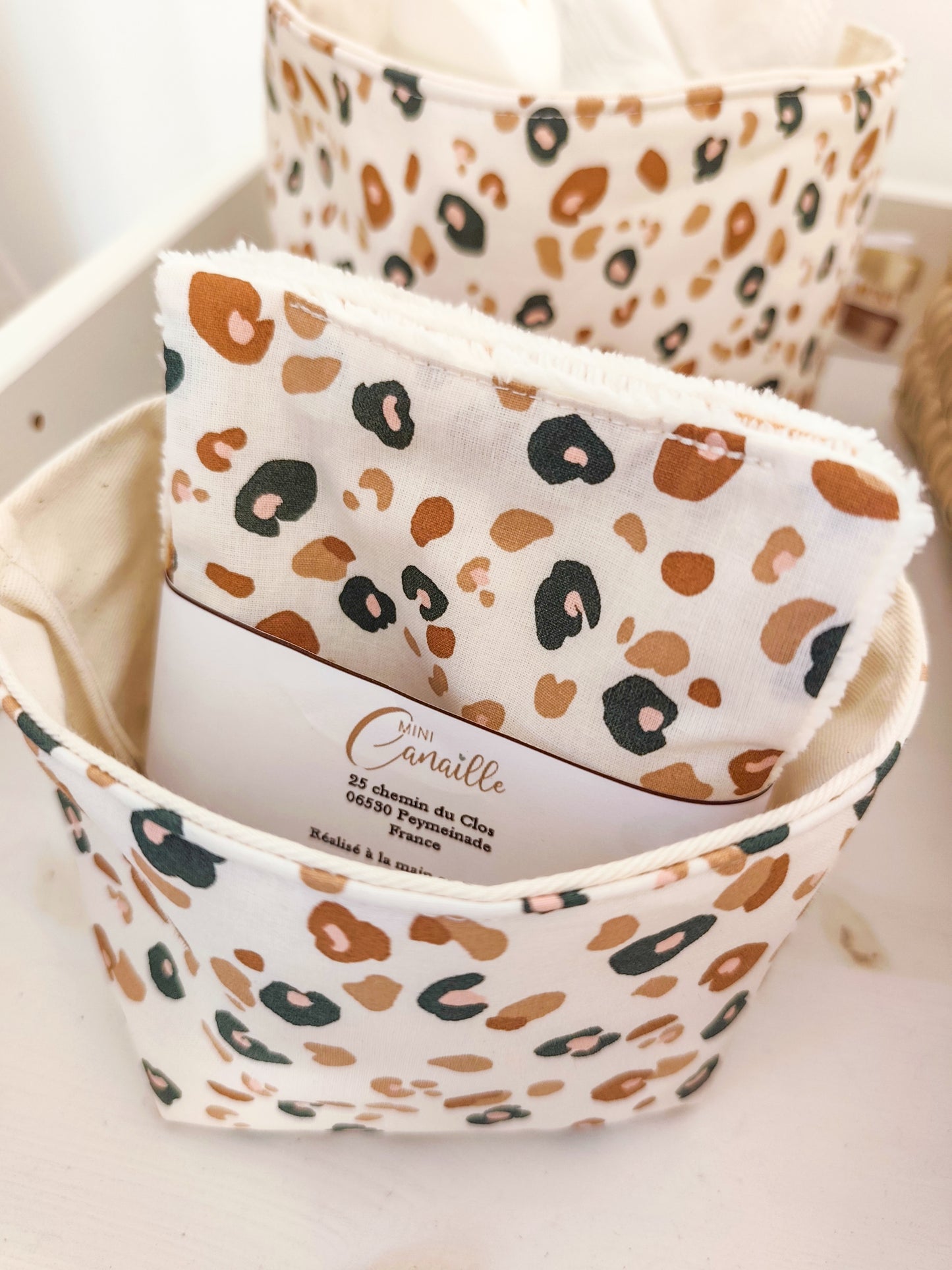 Corbeille LEOPARD (petit modèle)