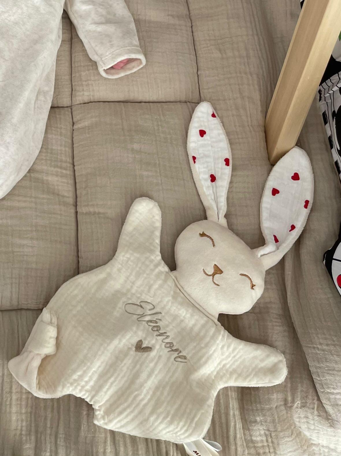 Grand doudou lapin DOUBLE GAZE