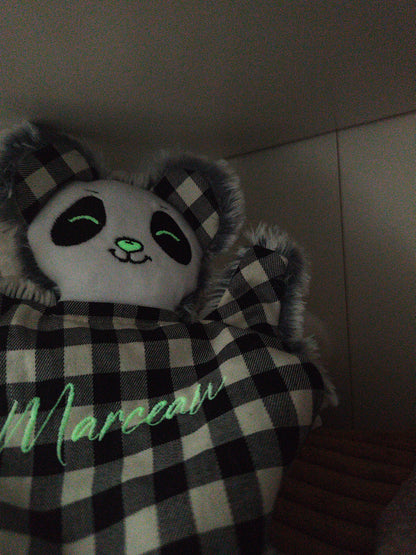 Doudou PANDA noir et blanc