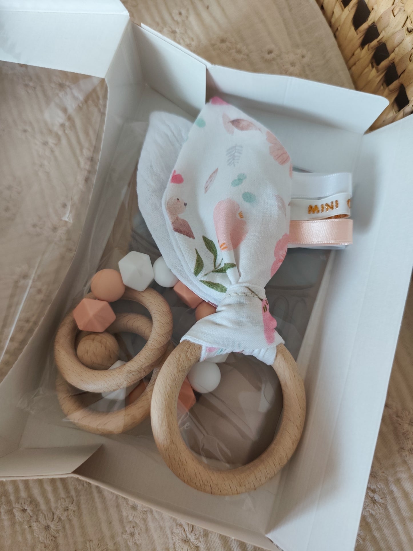 Coffret Anneau de dentition + hochet BIRDY