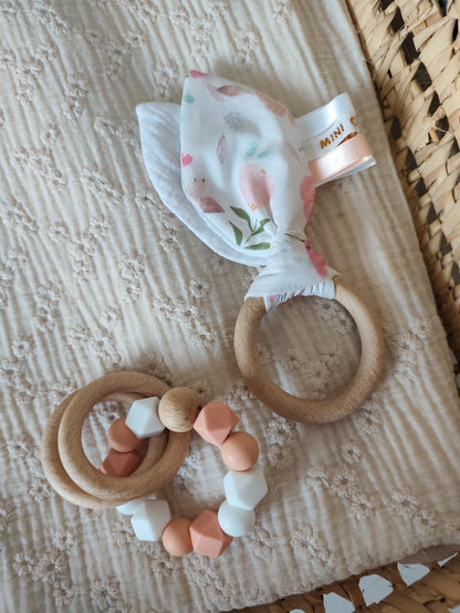 Coffret Anneau de dentition + hochet BIRDY