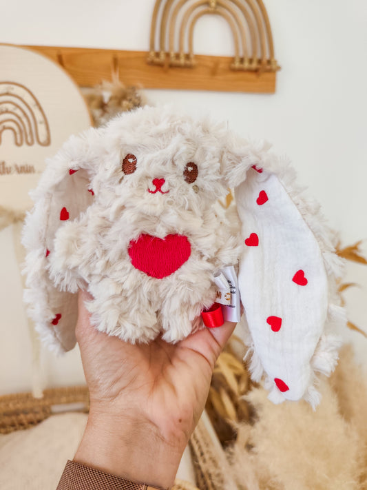 Peluche KAWAII coeurs rouges