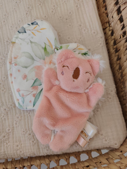 Doudou RECONFORT mini koala corail