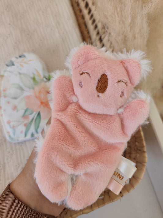 Doudou RECONFORT mini koala corail
