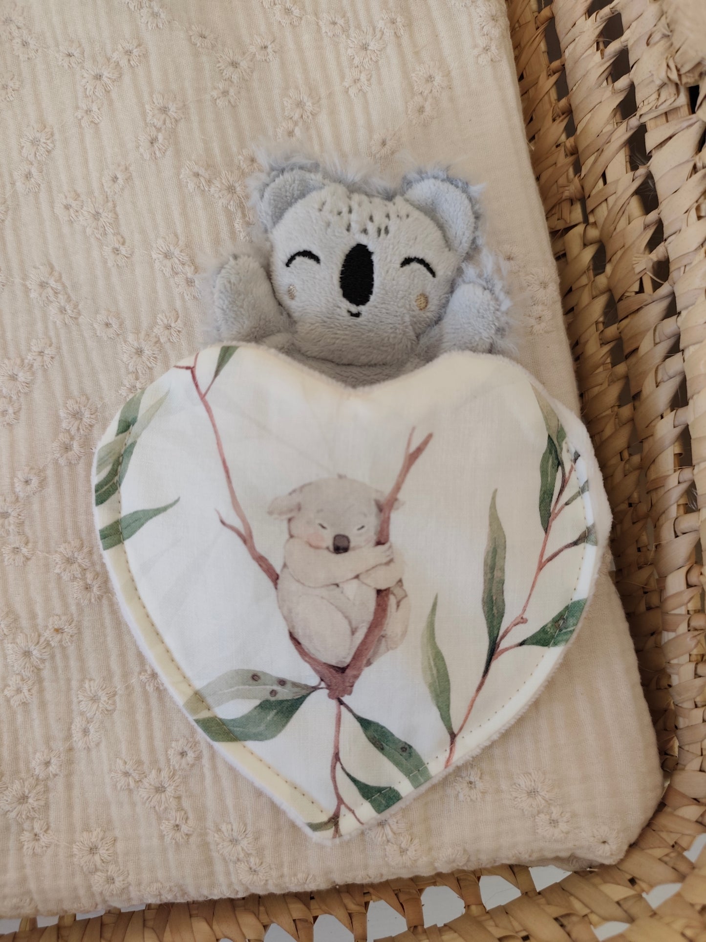 Doudou RECONFORT mini koala gris