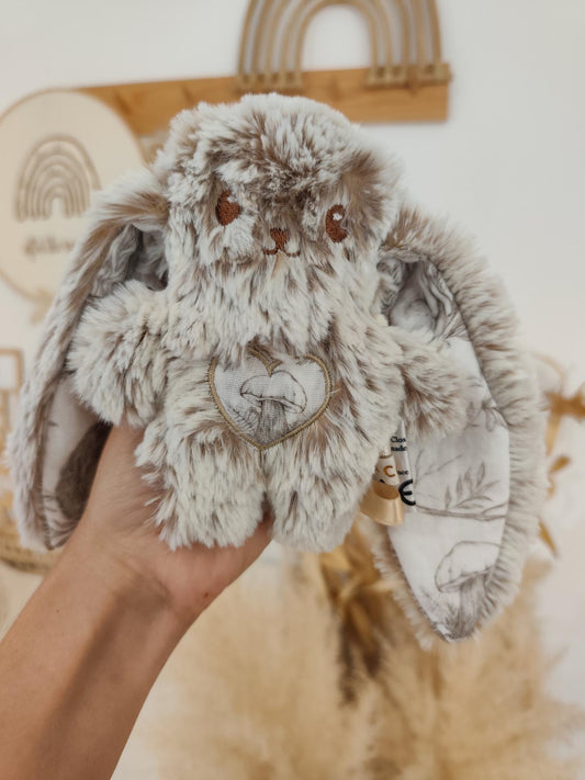Peluche KAWAII forêt moiré beige