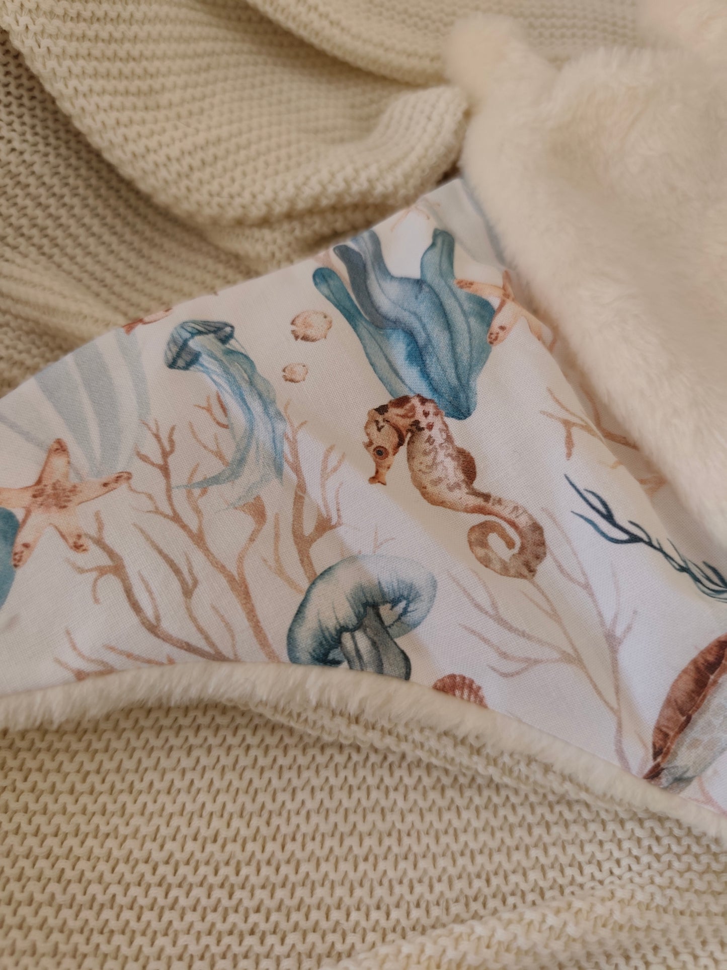Doudou raie manta MER bleu