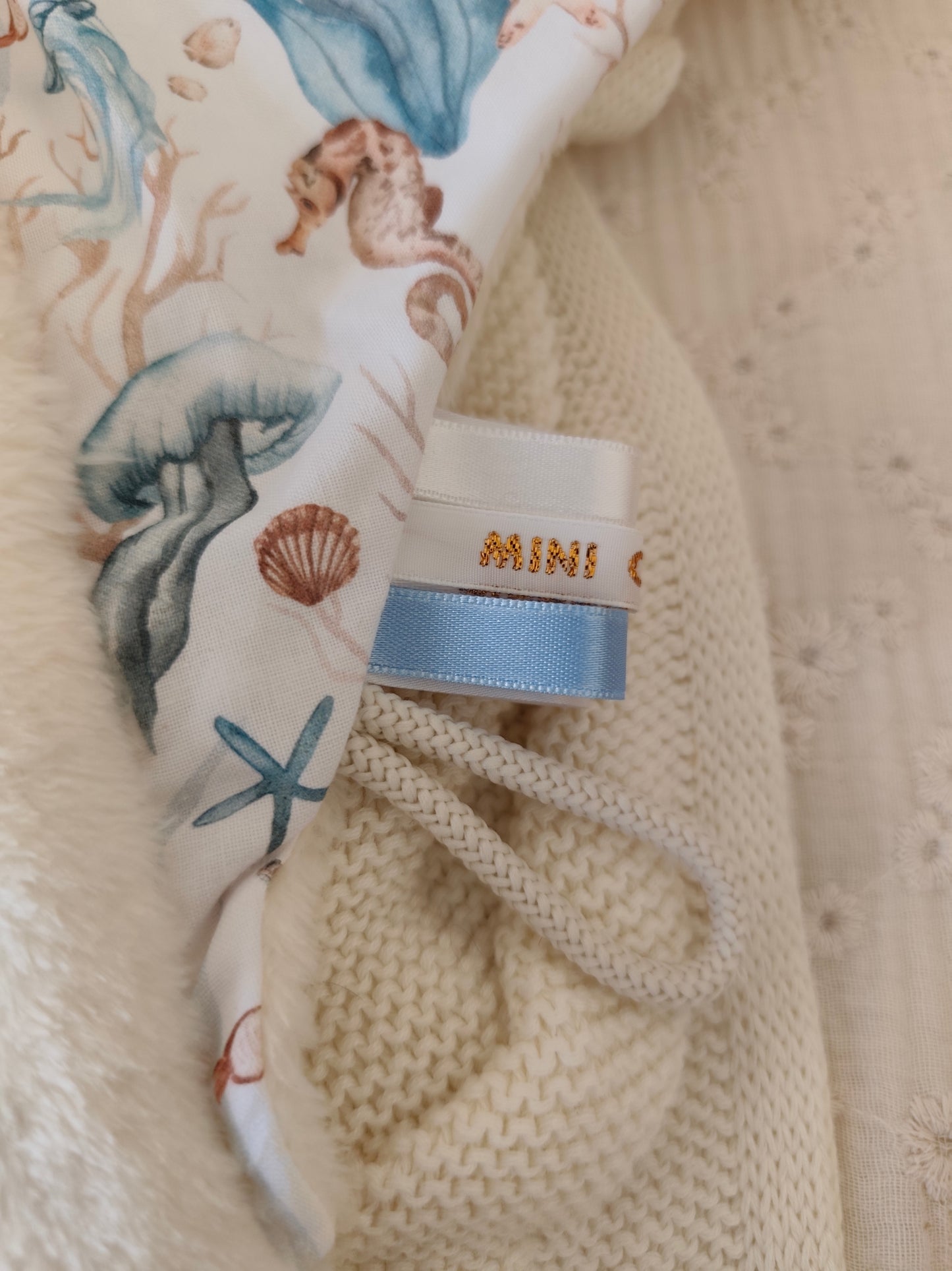Doudou raie manta MER bleu