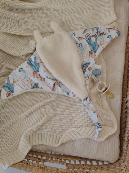 Doudou raie manta MER bleu