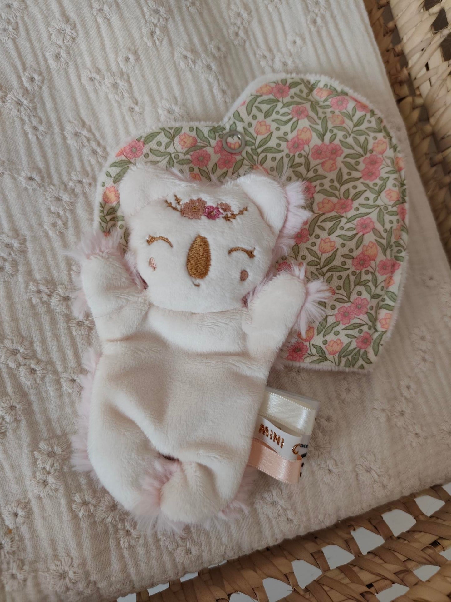 Doudou RECONFORT mini koala écru