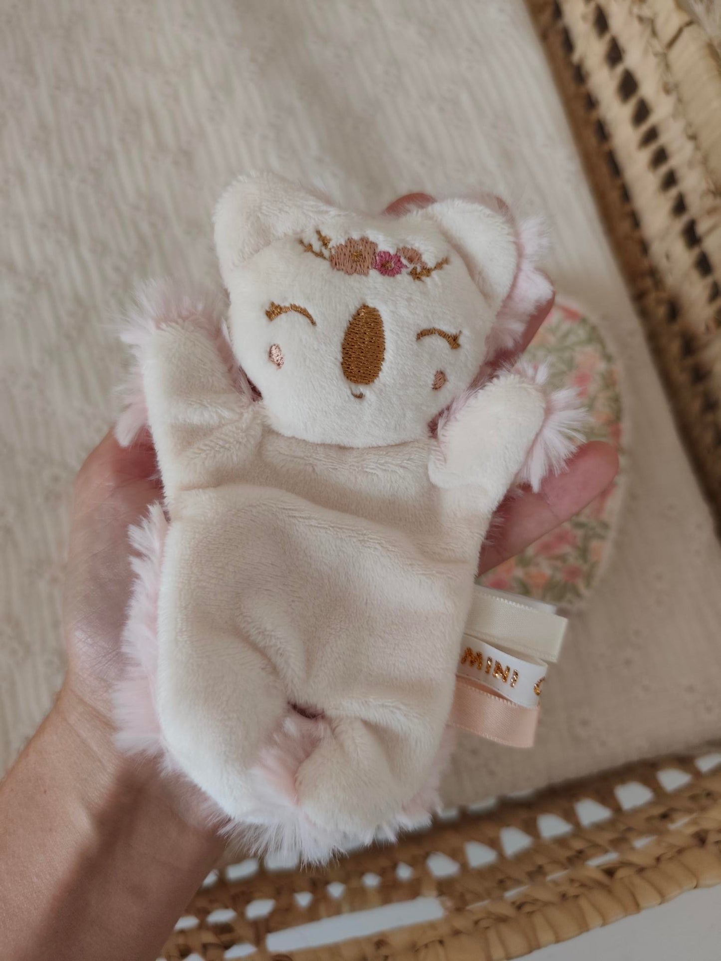 Doudou RECONFORT mini koala écru