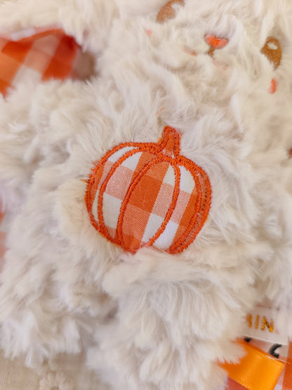 Peluche KAWAII vampire vichy orange