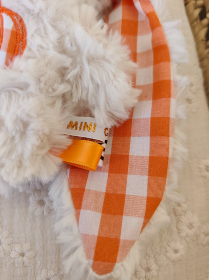 Peluche KAWAII vampire vichy orange