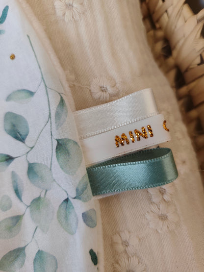 Grand doudou lapin EUCALYPTUS vert