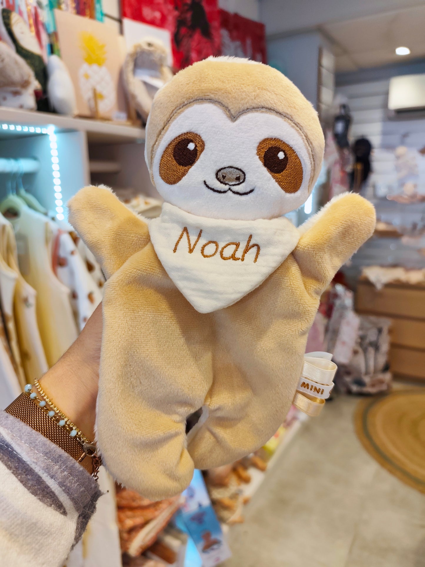 Mini doudou PARESSEUX beige