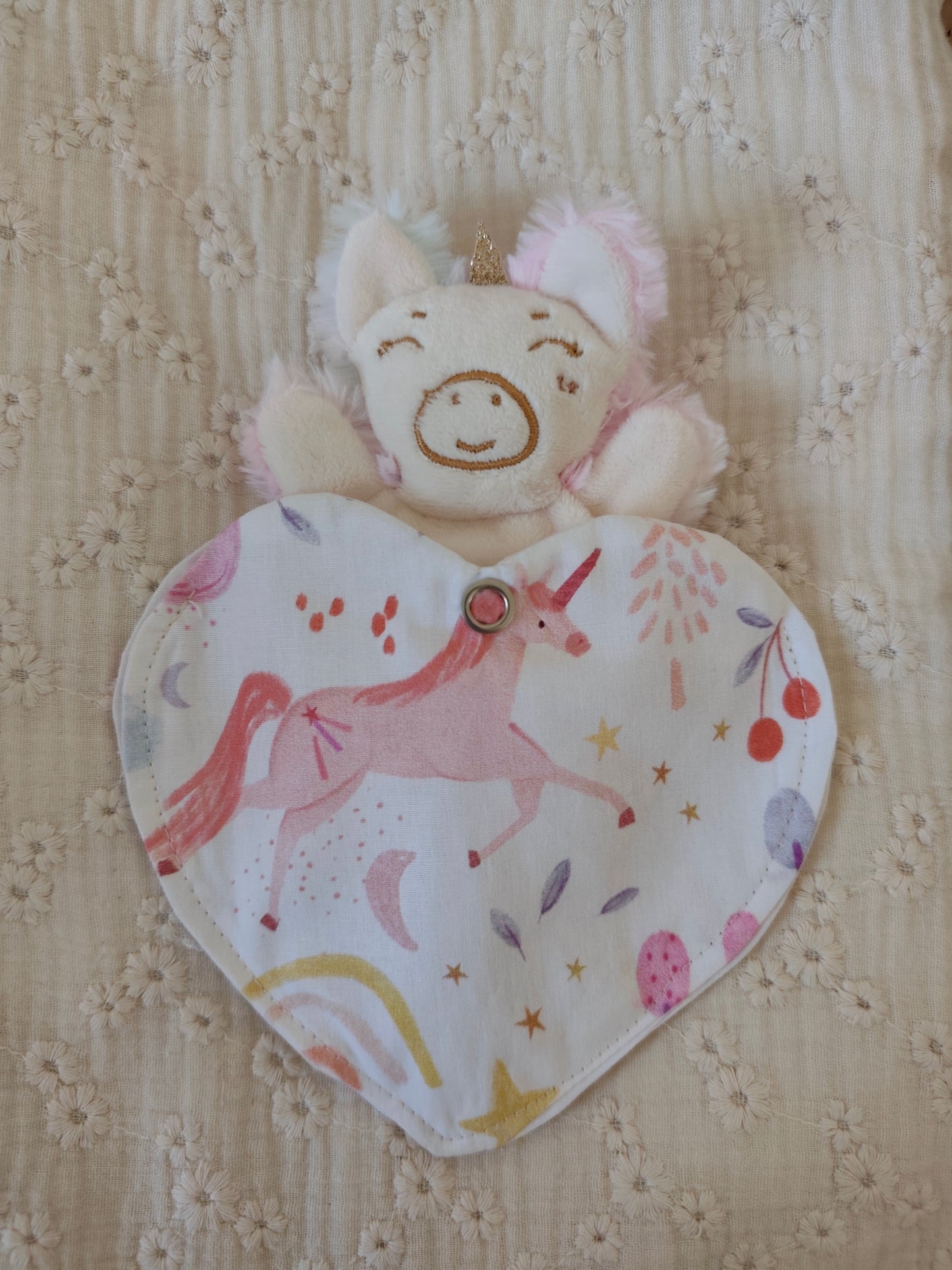 Doudou RECONFORT mini licorne