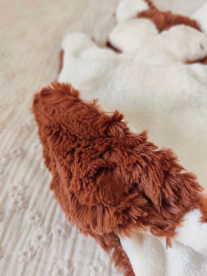 Doudou RENARD terracotta fourrure