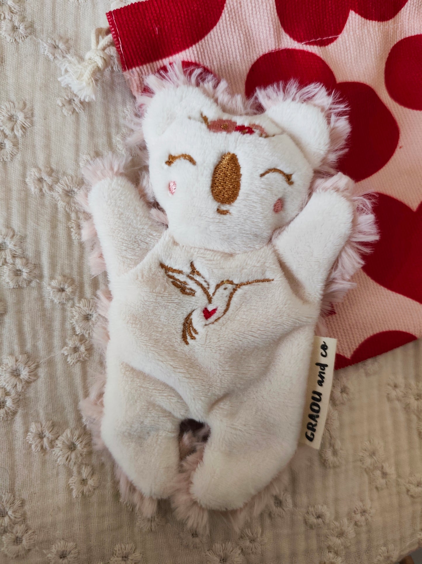 Doudou RECONFORT mini koala colibri