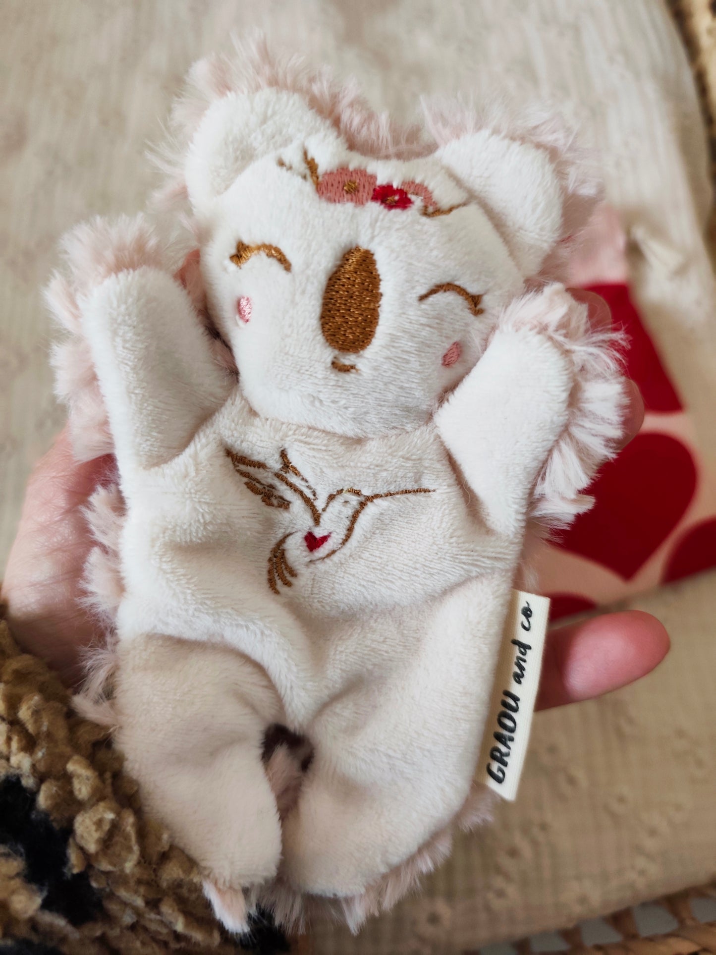 Doudou RECONFORT mini koala colibri