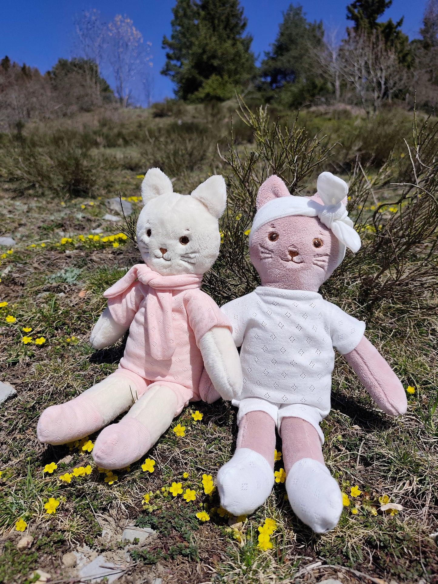 Peluche poupée chat ROSIE 45 cm