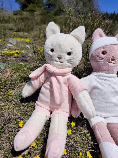 Tenue COMBINAISON rose pour poupée peluche 45 cm