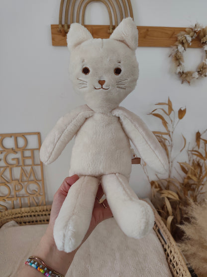 Peluche poupée chat LATTE 45 cm