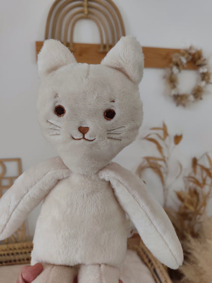 Peluche poupée chat LATTE 45 cm
