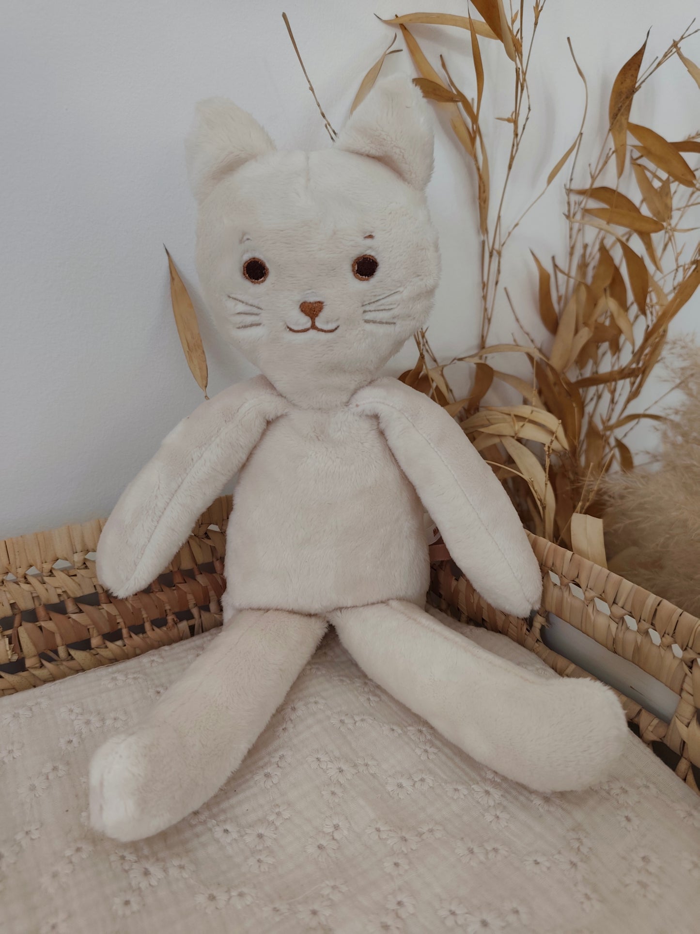 Peluche poupée chat LATTE 45 cm