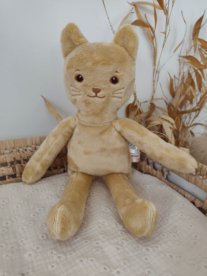 Peluche poupée chat BISCUIT 45 cm